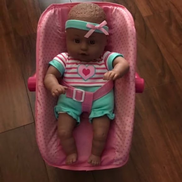 My Sweet Love Baby Doll with Carrier and Handle Doll Play Set African American - Picture 1 of 5